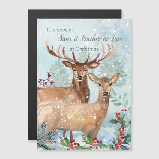 Kerst, zuster en broer in wettelijke magnetische k (Voorkant / Achterkant)