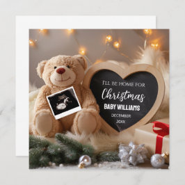 Kerst Zwangerschap Aankondiging Kaart