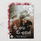 Kerst Zwangerschap Aankondiging Kaart (Voorkant / Achterkant)