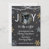 Kerst Zwangerschap Aankondiging Kerstfoto (Voorkant)