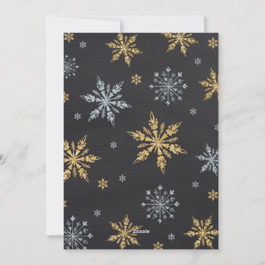 Kerst Zwangerschap Aankondiging Kerstfoto (Achterkant)