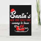 Kerst zwangerschap aankondiging Kerstmannen (Voorkant)