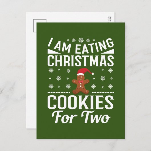 Kerst zwangerschap aankondiging peperkoek (Voorkant / Achterkant)