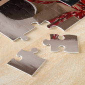 Kerst Zwangerschap Aankondiging schattig rendier Legpuzzel (Zijkant)