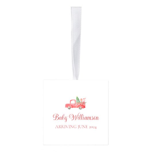 Kerst Zwangerschap Aankondiging Ultrasound Foto Decoratie (Rechts)