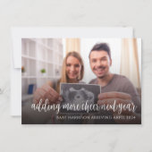 Kerst Zwangerschap Aankondiging Vakantie Kaart (Voorkant)