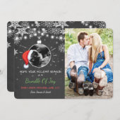 Kerst zwangerschap echo aankondiging Joy (Voorkant / Achterkant)