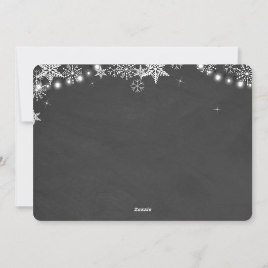 Kerst zwangerschap echo aankondiging Joy (Achterkant)