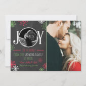 Kerst zwangerschap echo aankondiging Joy (Voorkant)