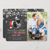 Kerst zwangerschap echo aankondiging Joy (Voorkant / Achterkant)