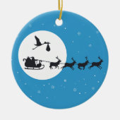 Kerst Zwangerschap Ornament- Komt naar de stad Keramisch Ornament (Voorkant)