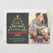 Kerst zwangerschap ultrasound aankondiging Tree (Voorkant)