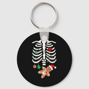 Kerst Zwangerschaps Kerstbrood Skelet Sleutelhanger