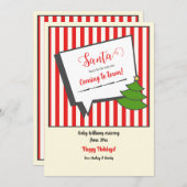 Kerst zwangerschapsaankondiging aankondiging (Voorkant / Achterkant)