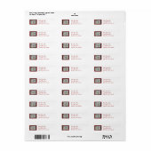 Kerst Zwart Capped Chickade Label (Full Sheet)