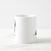 Kerst Zwart Dachshund Dog Pet Koffie Mok (Center)