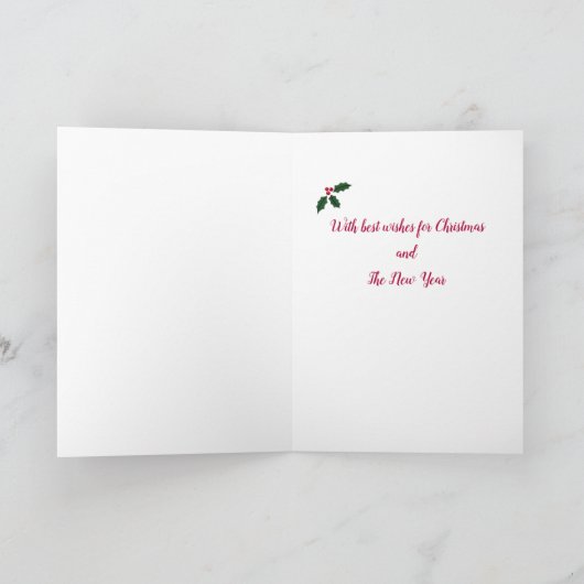 Kerst zwart labrador ijs likken feestdagen kaart (Binnen)