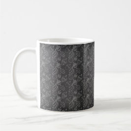 KERST ZWART & WIT KERSTVERSIERING KOFFIEMOK