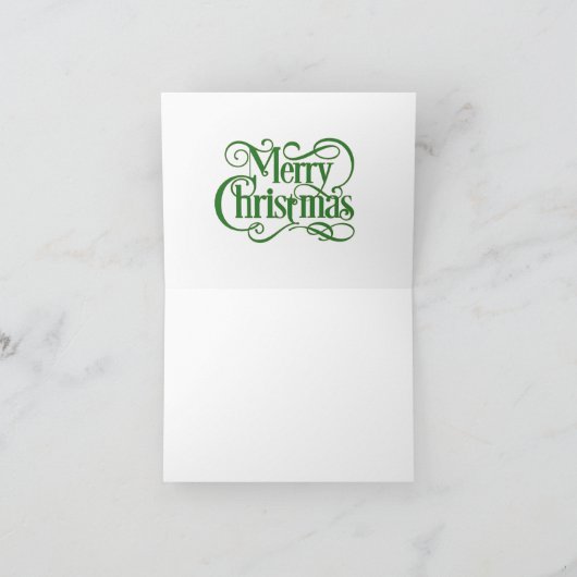 Kerst Zwarte Kat Kerst Kaart (Binnen)