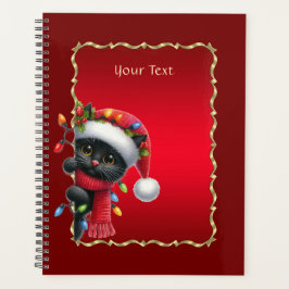 Kerst Zwarte Kat Vakantieplanner Planner