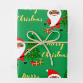 Kerst-zwarte kerstkerstkerstkerstkerstkerstkerstke inpakpapier vel (In situ)