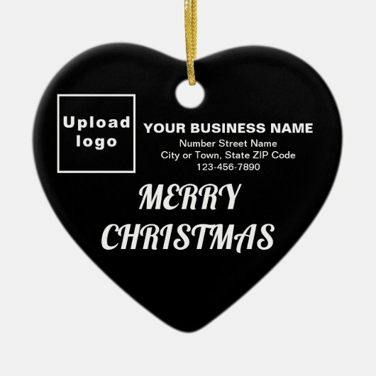 Kerst-zwarte kerstvorm keramisch ornament (Voorkant)