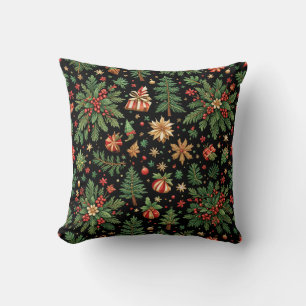 Kerst zwarte kussens