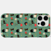 Kerst Zwartkatten Case-Mate iPhone Case (Achterkant (horizontaal))
