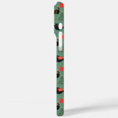 Kerst Zwartkatten Case-Mate iPhone Case (Achterkant / Links)