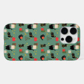 Kerst Zwartkatten iPhone Hoesje (Achterkant horizontaal)