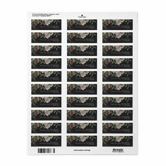 Kerstaaalkarton met label teruggeven (Full Sheet)