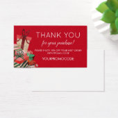 Kerstaanbieding - Kortingskaart met code voor kers Visitekaartje (Bureau)