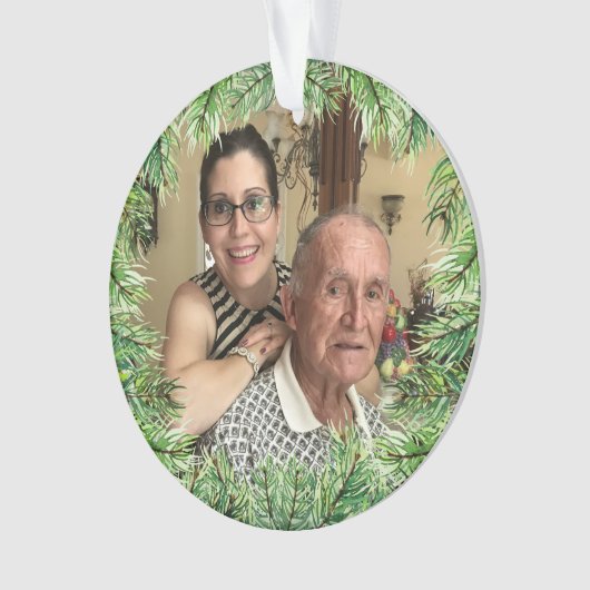 kerstaangepast Afbeelding Ornament (voorkant)