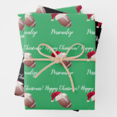 kerstaangepast Amerikaans Football Inpakpapier Vel (In situ)