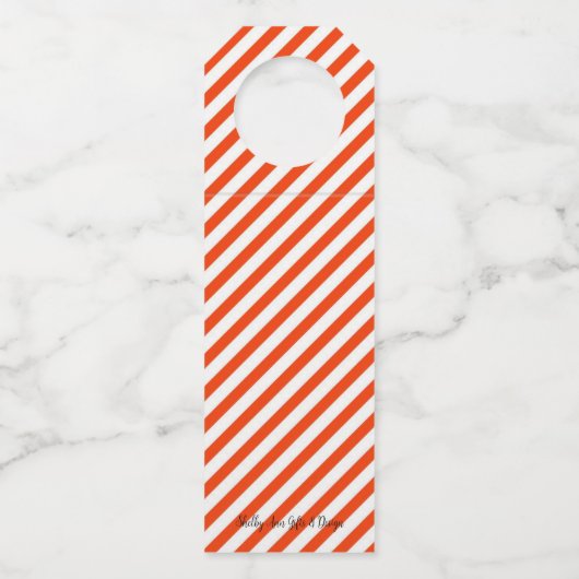 kerstaangepaste Labels met wijnflessen (Achterkant)