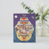 kerstaankomst feestdagenkaart (Staand voorkant)