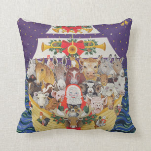 kerstaankomst kussen