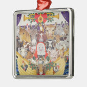 kerstaankomst metalen ornament (Links)