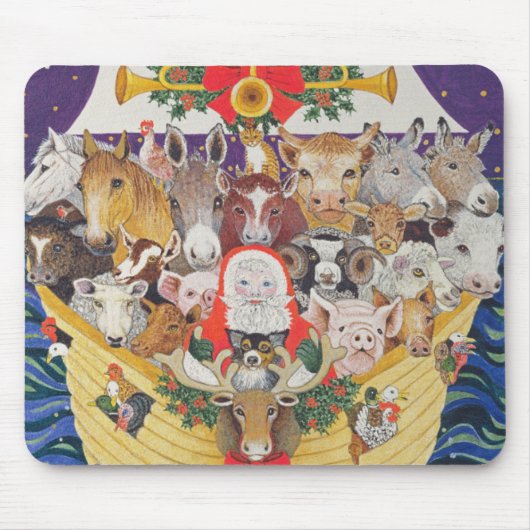 kerstaankomst muismat (Voorkant)