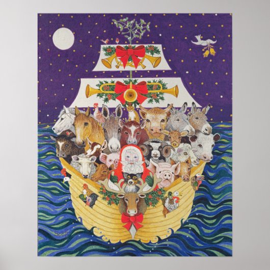 kerstaankomst poster (Voorkant)