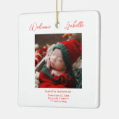kerstaankondiging Baby Keramisch Ornament (Links)