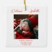 kerstaankondiging Baby Keramisch Ornament (Voorkant)