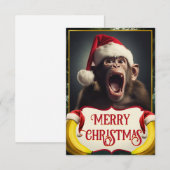 Kerstaap Bedankkaart (Voorkant / Achterkant)