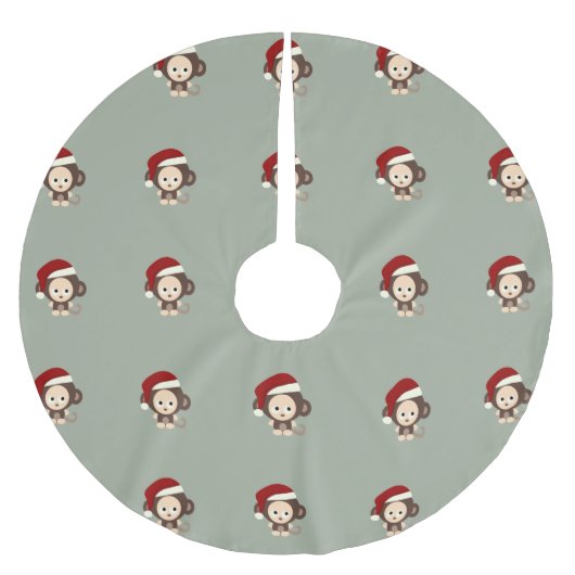 Kerstaap Kerstboom Rok (Voorkant)