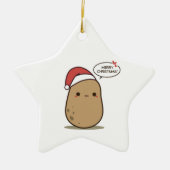 kerstaardappel keramisch ornament (Voorkant)