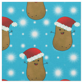 kerstaardappelen met kerstkerstmanden stof