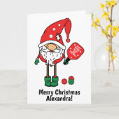 🎅 kerstaartpekel kaart (Gele Bloem)