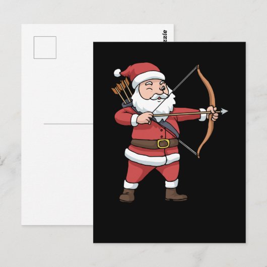 Kerstaartsluiers jagen op kerstkerstbedekking briefkaart (Voorkant / Achterkant)