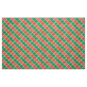 Kerstabel groen geschaalde kerstpatroonstructuur stof (Fat Quarter)