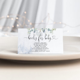 Kerstabel in de winter voor het kaartje baby informatiekaartje